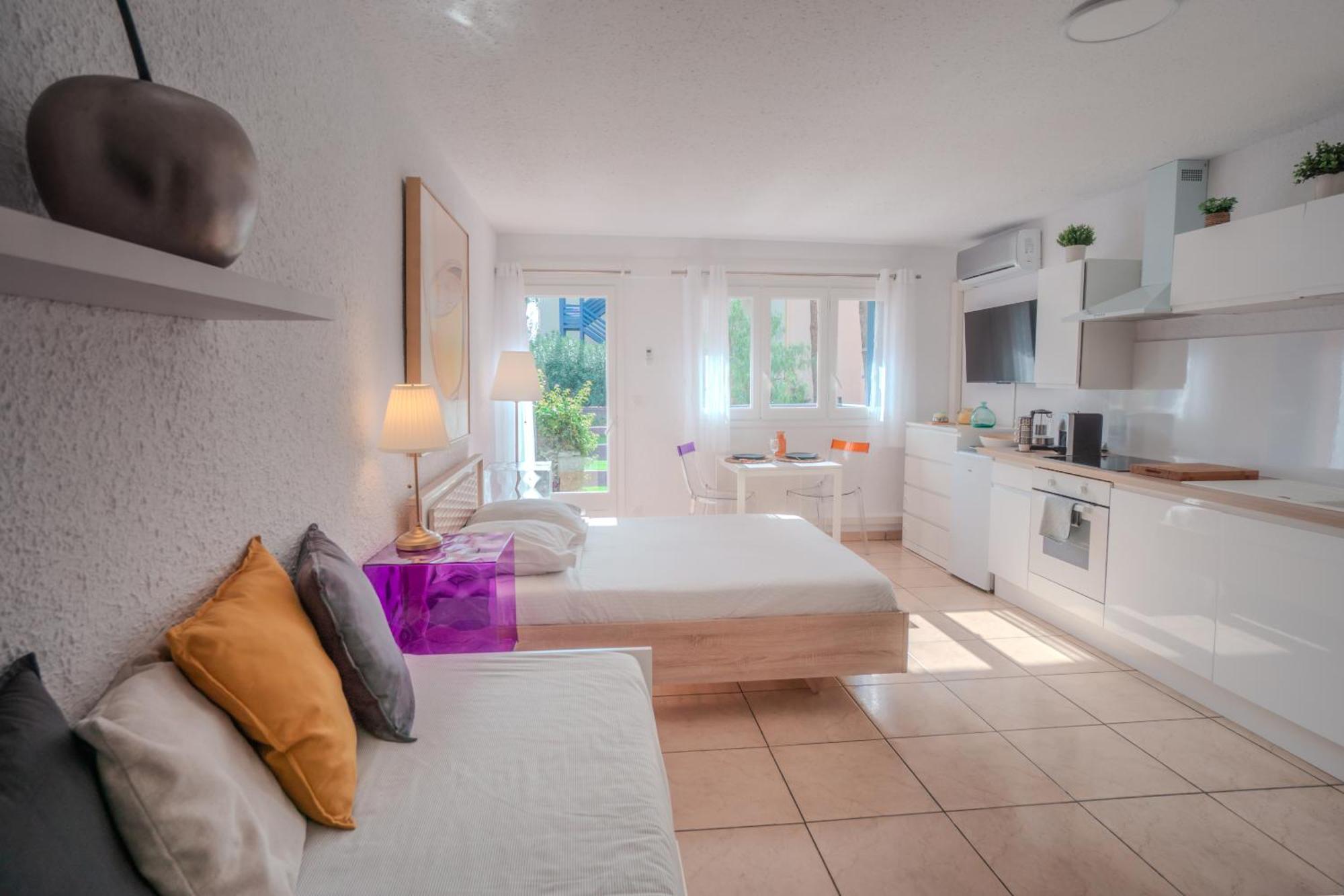 Lumineux Studio Tout Equipe Canet-en-Roussillon Zimmer foto